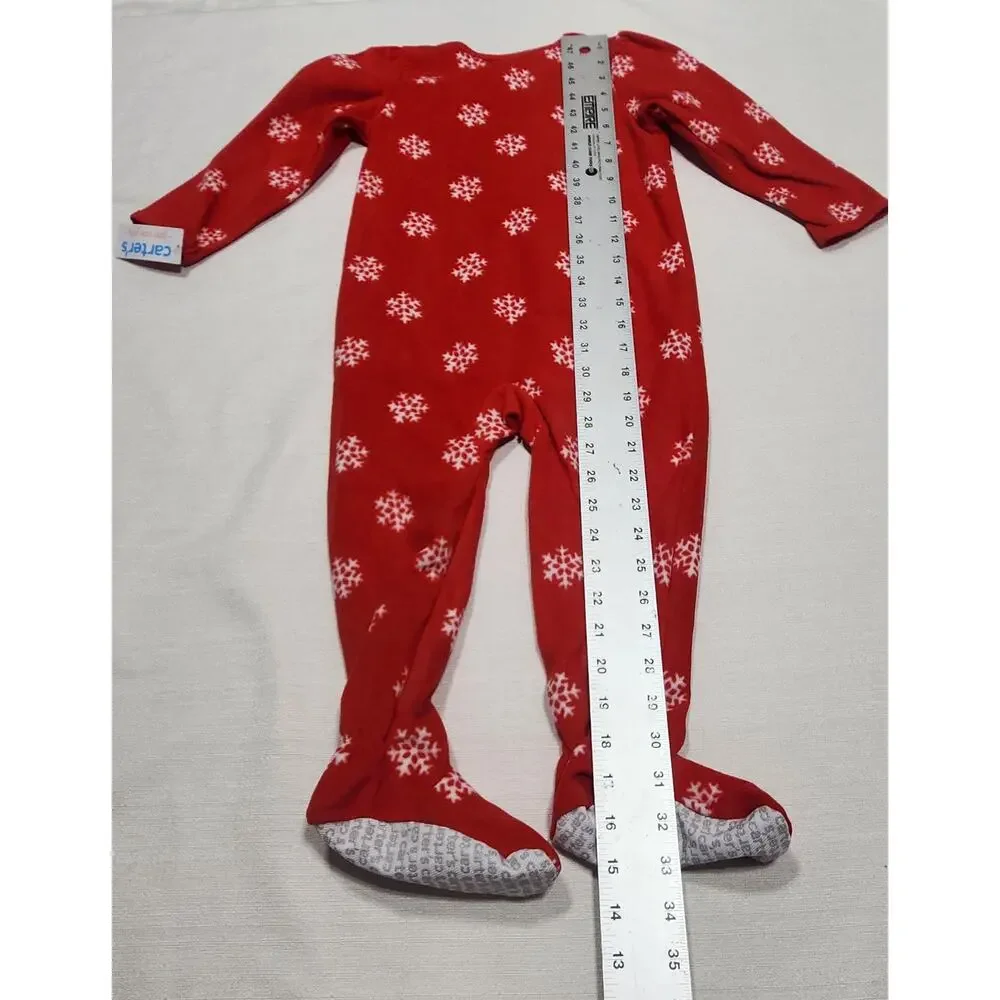 Reindeer and snowflakes Carter's one piece pajamas size 3t